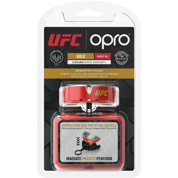 Opro GOLD UFC Chránič zubov, červená, veľkosť