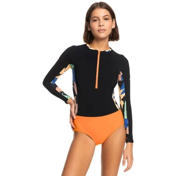 Roxy HEATER ONESIE SHORTY Dámske body do vody, čierna, veľkosť