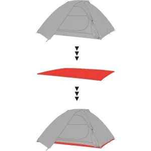 Hannah GROUNDSHEET 3 Podlážka pod stan, sivá, veľkosť