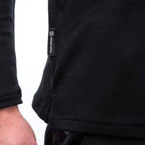 Sensor MERINO BLEND ELEMENTS Pánske tričko s dlhým rukávom, čierna, veľkosť