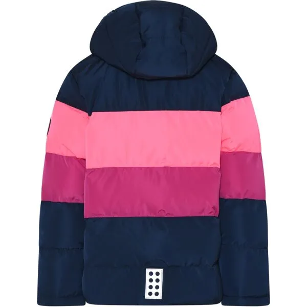 LEGO&reg; kidswear LWJIPE 705 JACKET Dievčenská zimná bunda, ružová, veľkosť