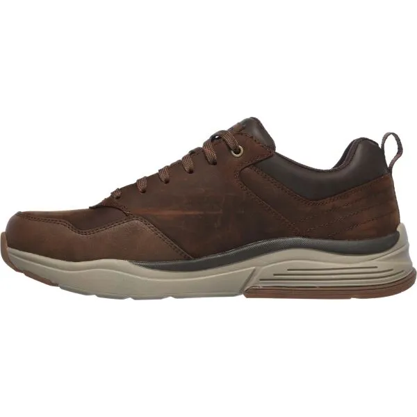 Skechers BENAGO - HOMBRE Pánska voľnočasová obuv, hnedá, veľkosť