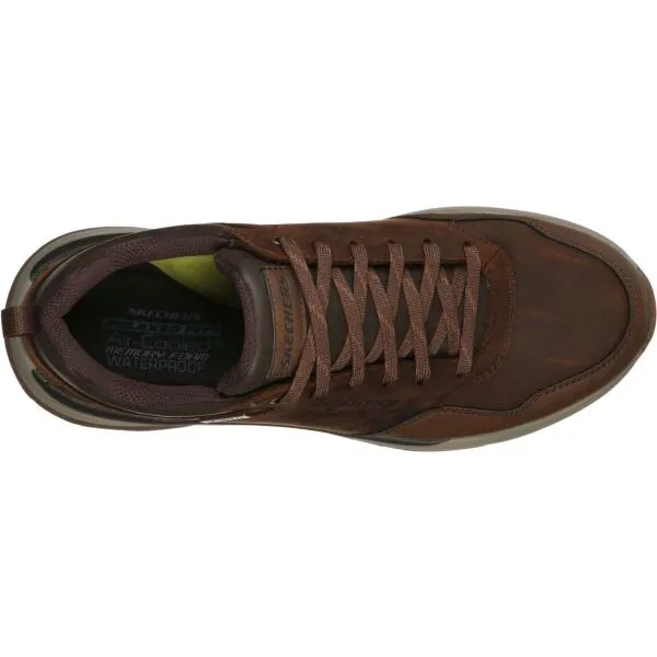 Skechers BENAGO - HOMBRE Pánska voľnočasová obuv, hnedá, veľkosť