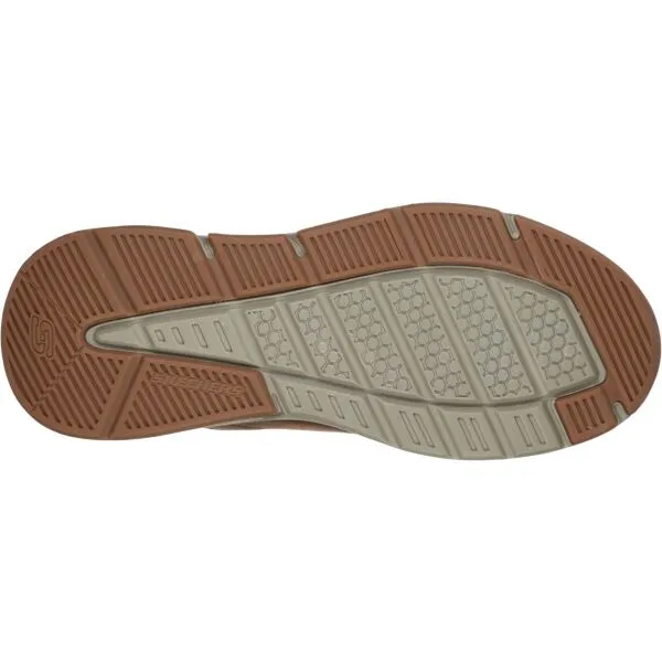 Skechers BENAGO - HOMBRE Pánska voľnočasová obuv, hnedá, veľkosť