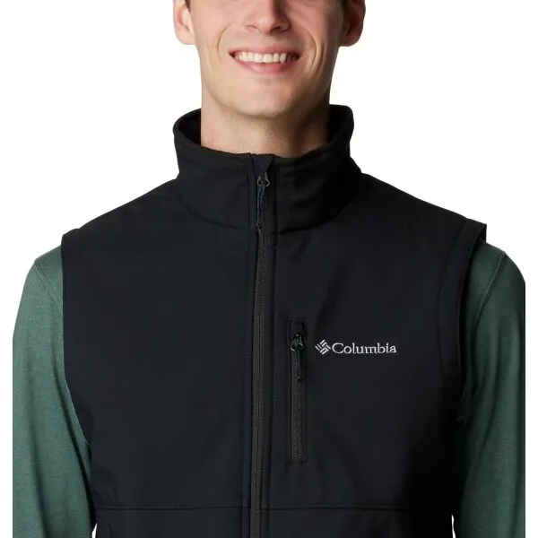 Columbia ASCENDER SOFTSHELL VEST Pánska vesta, čierna, veľkosť