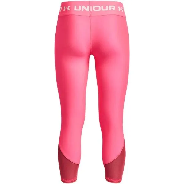 Under Armour ARMOUR ANKLE CROP Dievčenské legíny, ružová, veľkosť XL