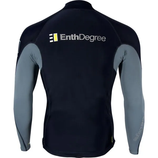 ENTH DEGREE FIORD LS Top s dlhým rukávom do vody, čierna, veľkosť