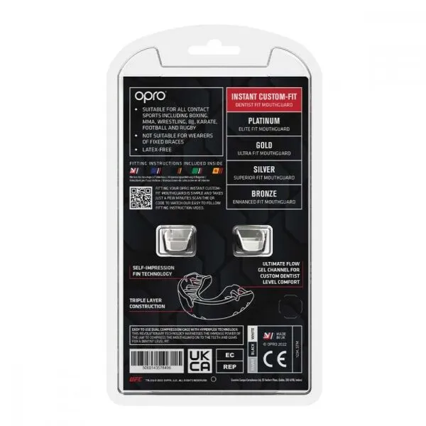 Opro INSTANT CUSTOM FIT UFC Chránič zubov, čierna, veľkosť UNI