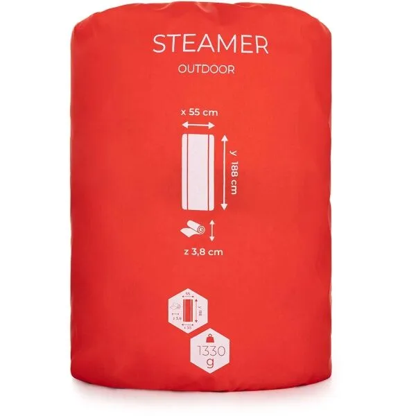 LOAP STEAMER Samonafukovacia karimatka, červená, veľkosť