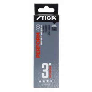 Stiga PERFORM WHTE 3-PACK Loptičky na stolný tenis, biela, veľkosť