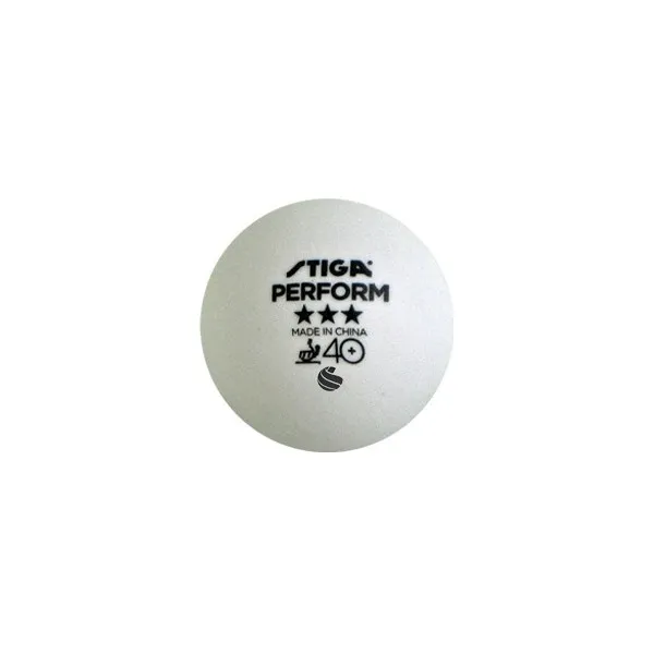 Stiga PERFORM WHTE 3-PACK Loptičky na stolný tenis, biela, veľkosť