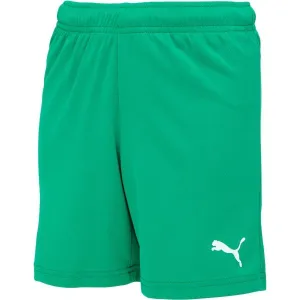 Puma TEAMRISE SHORT JR Juniorské šortky, zelená, veľkosť