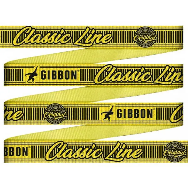 GIBBON CLASSICLINE TREEWEAR SET Slackline set, žltá, veľkosť