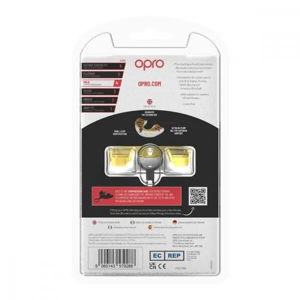 Opro GOLD Chránič zubov, biela, veľkosť UNI