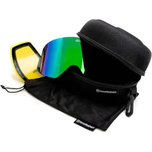 HORSEFEATHERS Okuliare na snowboard Colt - black/mirror green BLACK