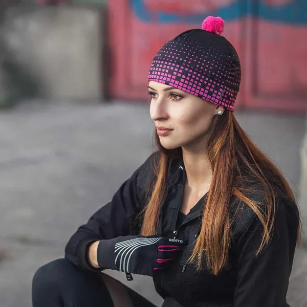 Runto WARRIOR Bežecké rukavice, čierna, veľkosť