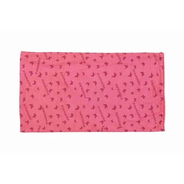 Finmark MULTIFUNCTIONAL SCARF WITH FLEECE Multifunkčná šatka, ružová, veľkosť