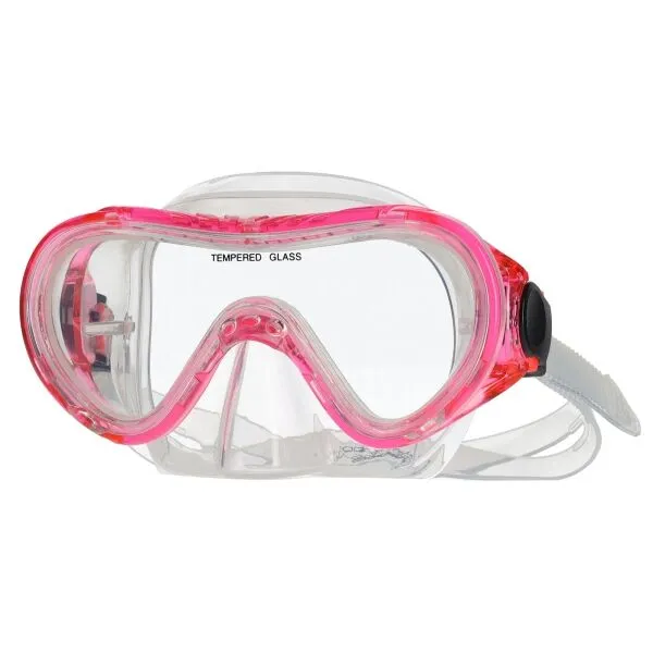 AQUOS BAMBOO SAUGER JR Juniorský šnorchlovací set, ružová, veľkosť
