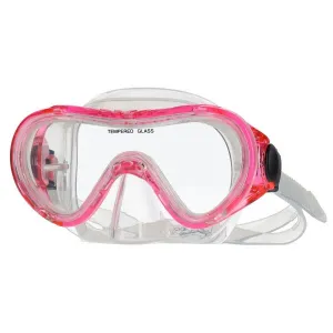 AQUOS BAMBOO SAUGER JR Juniorský šnorchlovací set, ružová, veľkosť