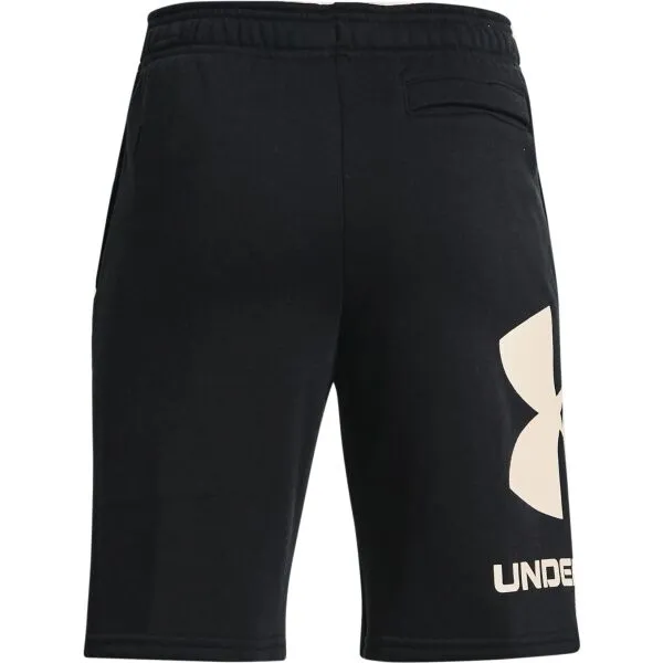 Under Armour RIVAL FLEECE LOGO SH ORTS Chlapčenské kraťasy, čierna, veľkosť S
