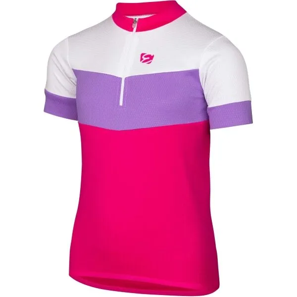 Etape PEDDY JR Detský cyklistický dres, vínová, veľkosť 152-158