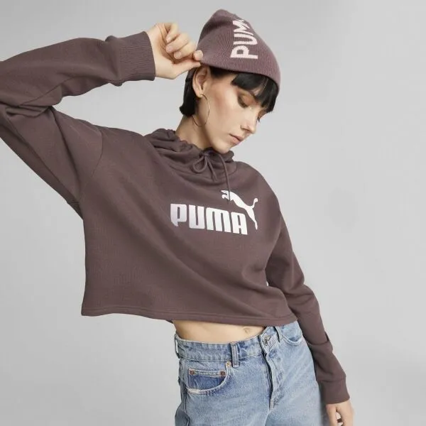 Puma ESS CLASSIC CUFFLESS  BEANIE JR Detská pletená čiapka, ružová, veľkosť
