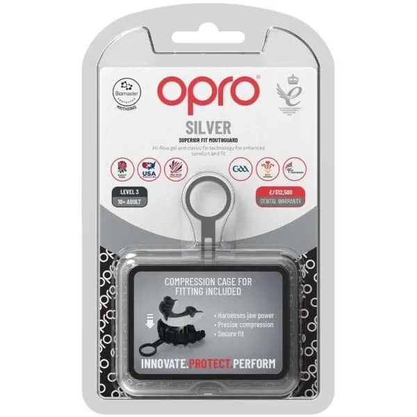 Opro SILVER Chránič zubov, biela, veľkosť