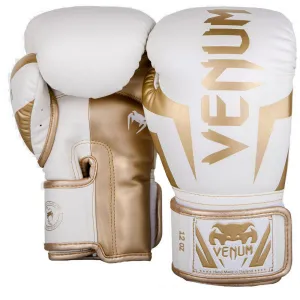Venum ELITE BOXING GLOVES Boxérske rukavice, béžová, veľkosť