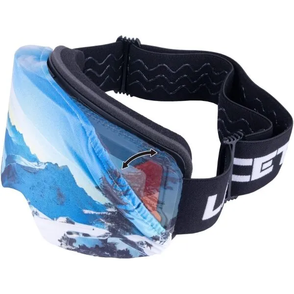 Laceto SKI GOGGLES COVER MOUNTAIN Textilný obal na lyžiarske okuliare, mix, veľkosť