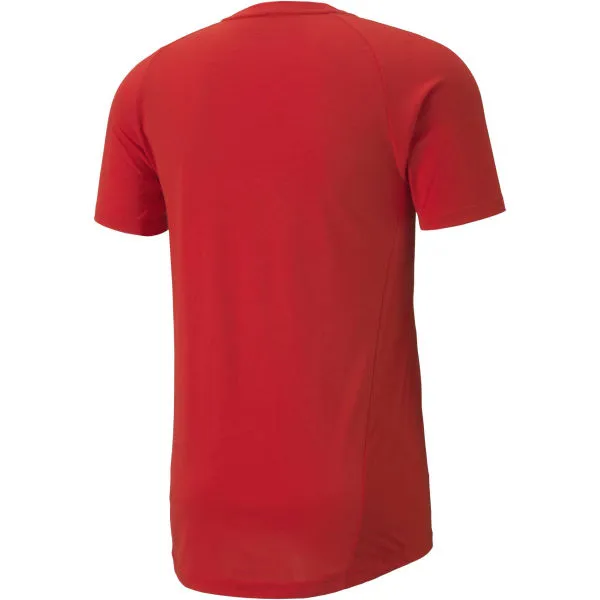 Puma EVOSTRIPE  TEE Pánske športové tričko, červená, veľkosť