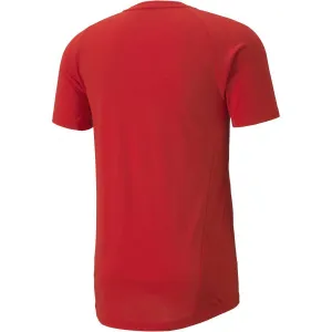 Puma EVOSTRIPE  TEE Pánske športové tričko, červená, veľkosť