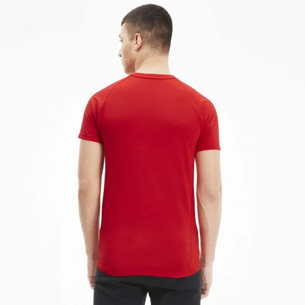 Puma EVOSTRIPE  TEE Pánske športové tričko, červená, veľkosť