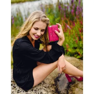 Tmavo ružová dámska peňaženka Vuch Binca Pink
