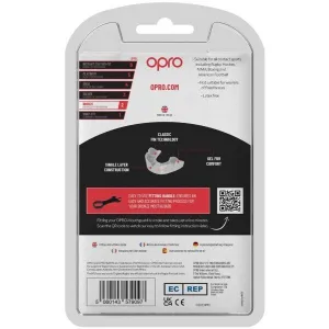 Opro BRONZE JUNIOR Detský chránič zubov, biela, veľkosť UNI