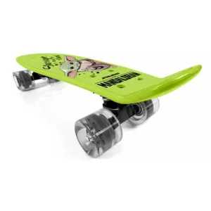 Disney GROGU Skateboard (fishboard), svetlo zelená, veľkosť