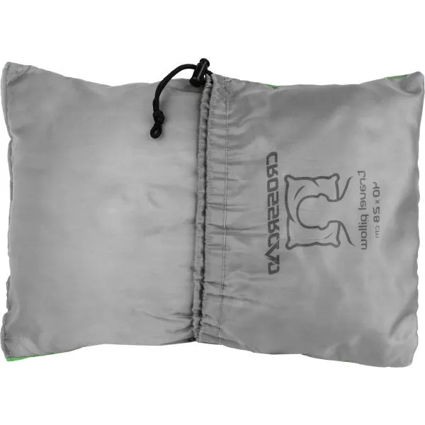 Crossroad TRAVEL PILLOW Zbaliteľný cestovný vankúš, svetlo zelená, veľkosť