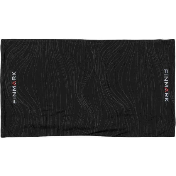 Finmark MULTIFUNCTIONAL SCARF WITH FLEECE Multifunkčná šatka, čierna, veľkosť UNI