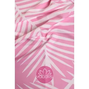 YOGGYS LARGE TOWEL PINK TROPICAL Uterák na jogu, ružová, veľkosť