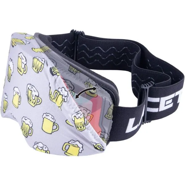 Laceto SKI GOGGLES COVER BEER II Textilný obal na lyžiarske okuliare, mix, veľkosť