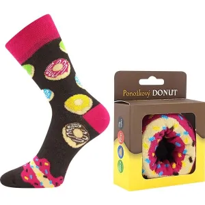 Lonka DONUT Dámske ponožky, hnedá, veľkosť