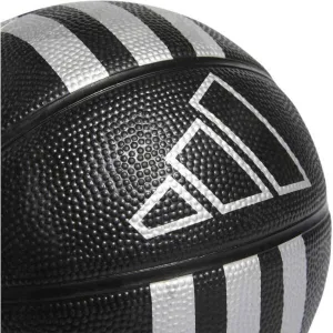 adidas 3S RUBBER MINI Mini basketbalová lopta, čierna, veľkosť