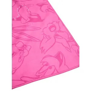 Warner Bros TWEETY 80 x 130 Rýchloschnúci športový uterák, ružová, veľkosť