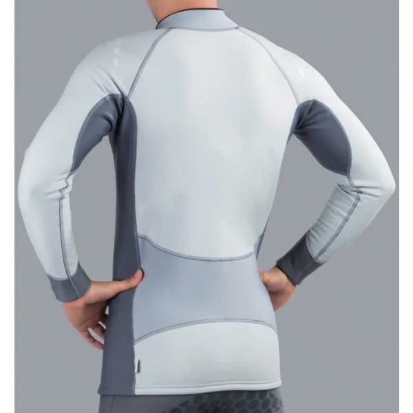 LAVACORE LC ELITE SHIRT LONG SLEEVE Top s merinom na vodné športy, sivá, veľkosť