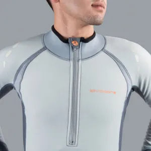 LAVACORE LC ELITE SHIRT LONG SLEEVE Top s merinom na vodné športy, sivá, veľkosť
