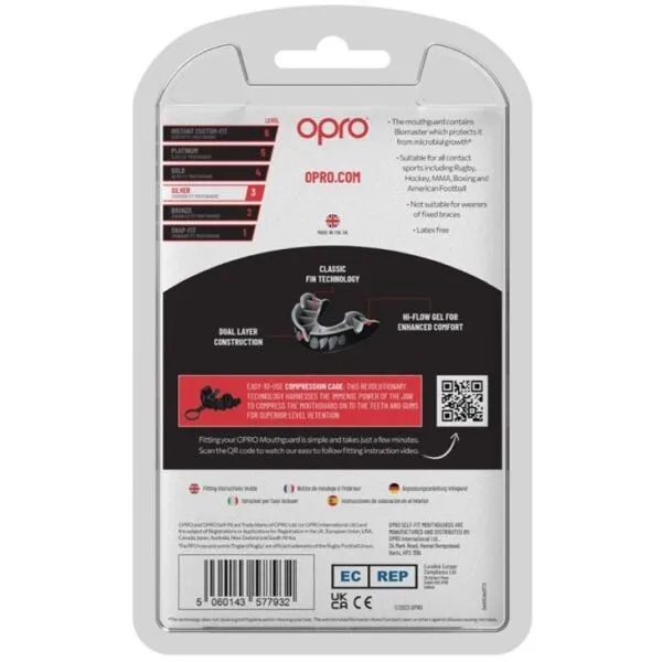 Opro SILVER JAWZ Chránič zubov, čierna, veľkosť UNI