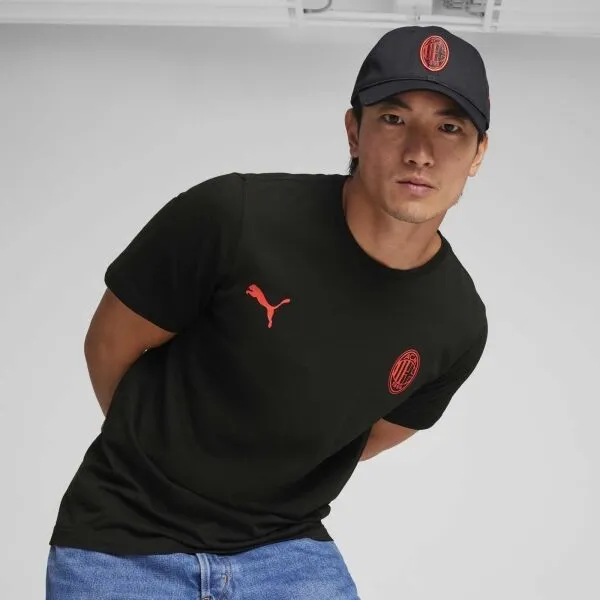 Puma AC MILAN ESSENTIALS CAP Šiltovka, čierna, veľkosť UNI