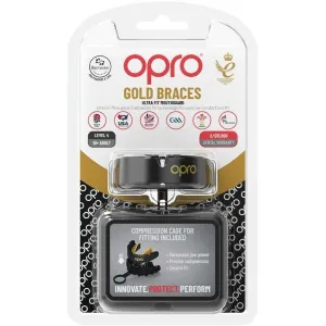 Opro GOLD BRACES Chránič zubov, čierna, veľkosť