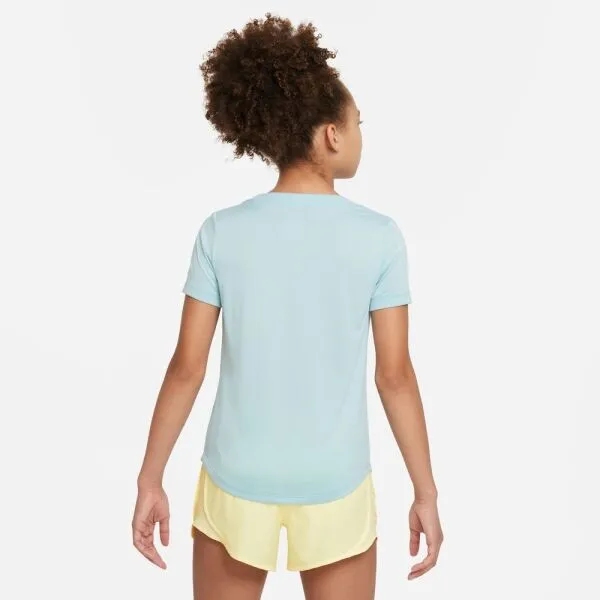 Nike DF TEE SCOOP SE+ Dievčenské tričko, svetlomodrá, veľkosť