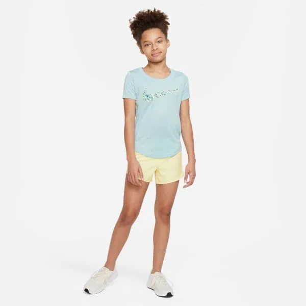 Nike DF TEE SCOOP SE+ Dievčenské tričko, svetlomodrá, veľkosť