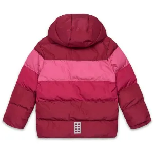 LEGO&reg; kidswear LWJIPE 705 Dievčenská lyžiarska bunda, červená, veľkosť